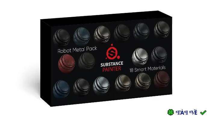 18 robot metal substance painter smart material pack