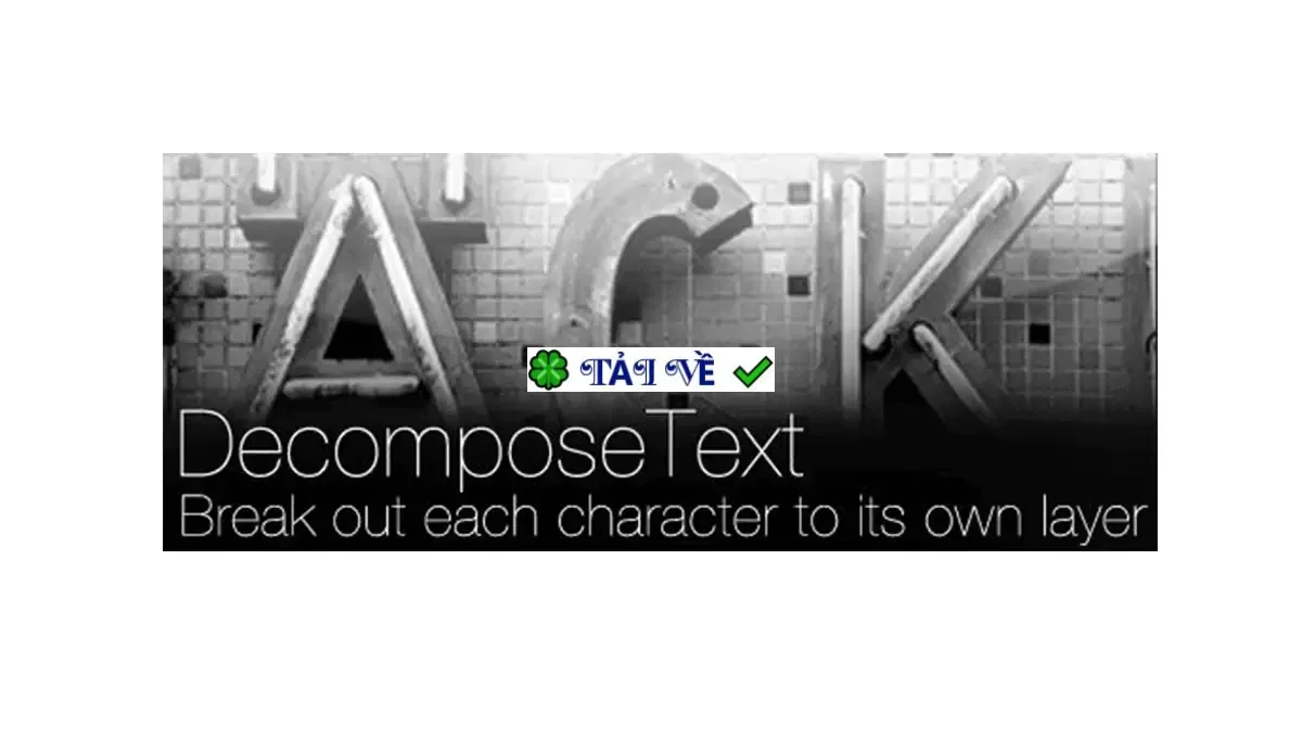 Aescripts decomposetext