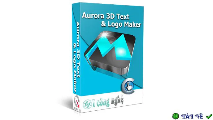 Aurora 3d text logo maker