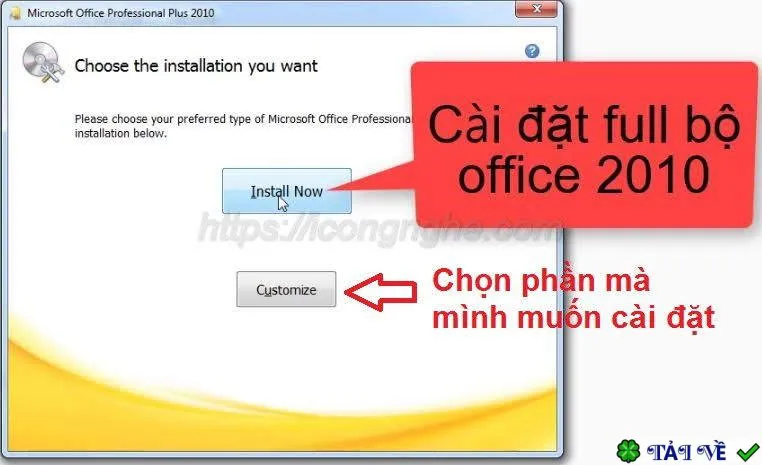 Tải và Cài Office 2010 Full Cr4ck