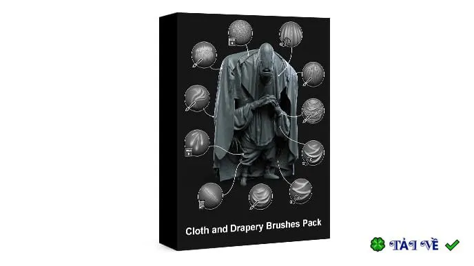 Cloth and drapery brushes pack