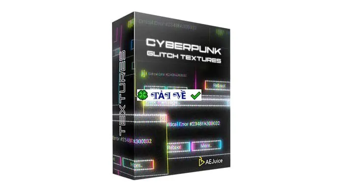 Cyberpunk glitch texture