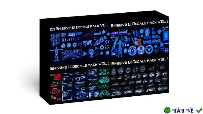 Emissive ui decals pack