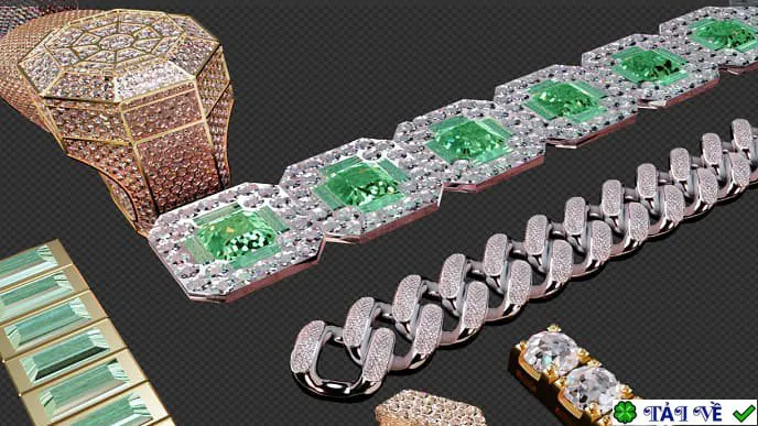 Fake diamonds shader for cycles and eevee