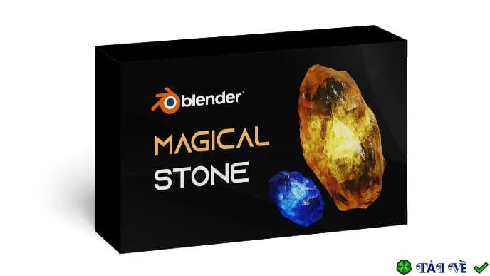 Glowing magical energy gemstone