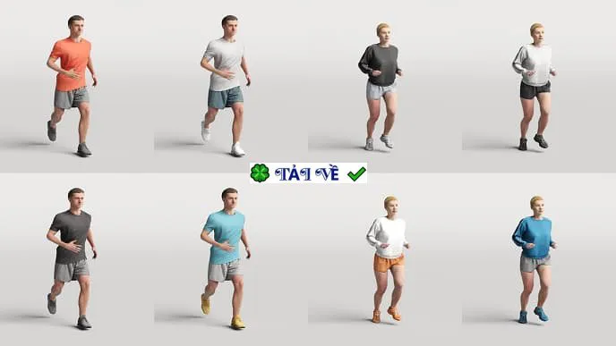 Humano 3d sport