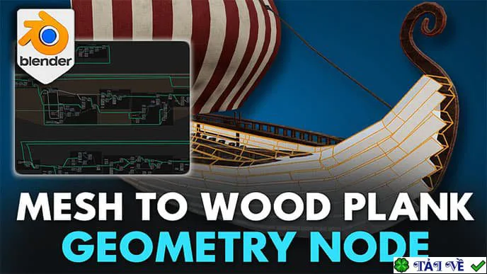 Mesh to wooden planks