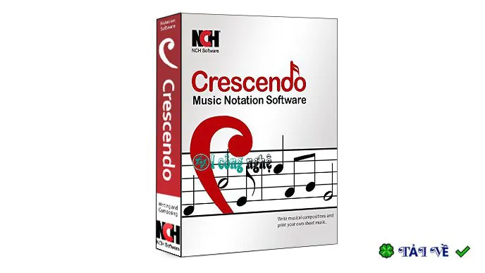Nch crescendo music notation software