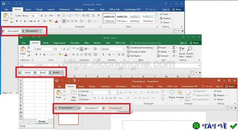 Office tab