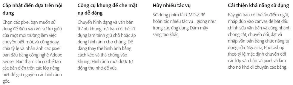 Cập nhật Photoshop 2019