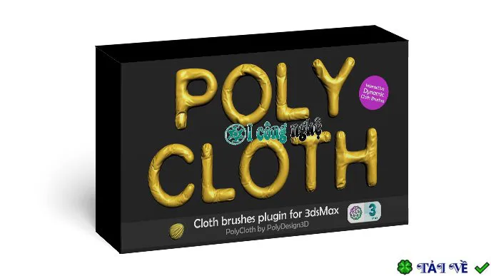 Polycloth clothbrush for 3dsmax