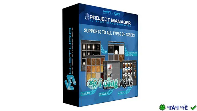Project manager for 3ds max