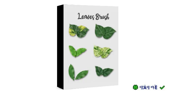 Realistic leaves brush