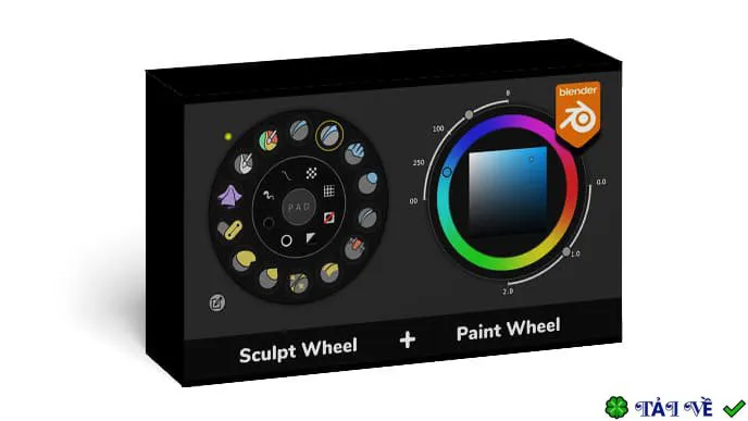 Sculpt paint wheel