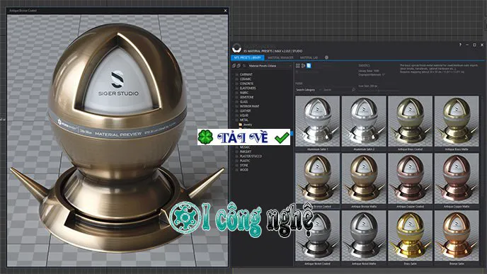 SIGERSHADERS XS Material Presets for 3ds Max-2