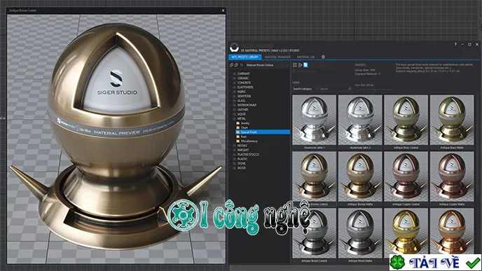 SIGERSHADERS XS Material Presets for 3ds Max-2