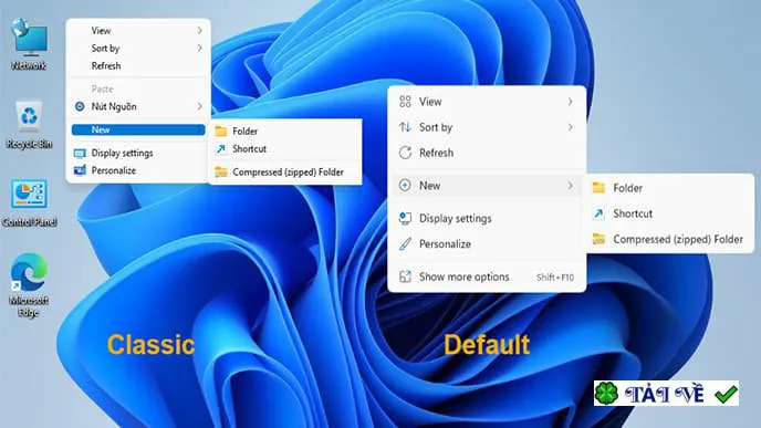 Windows 11 classic context menu