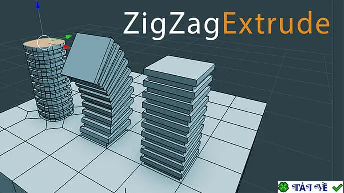 Zigzag extrude